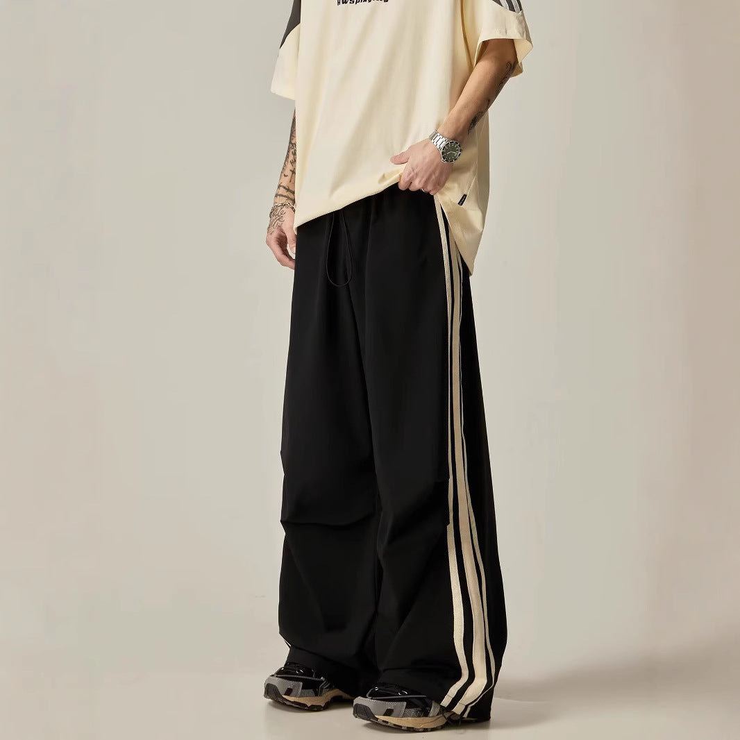 Summer New Wide Leg Climbing Pants Men