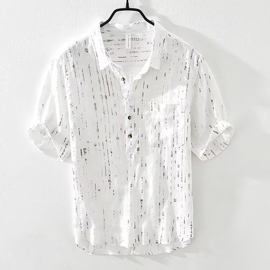 Summer Menswear Pu Shuai Short-sleeved T-shirt Lapel Polo Shirt