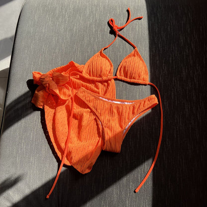 Swimsuit Backless Drawstring Banded Bikini Suit