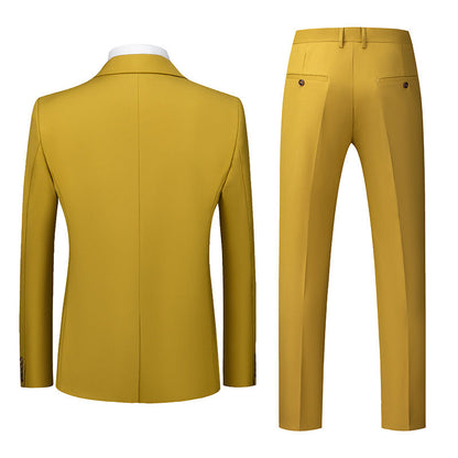 Two-piece Suit With Two Buttons For Wedding