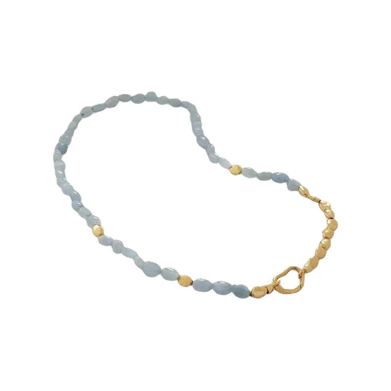 Gold Stitching Copper-plated Gold Stylish Elegant Necklace Bracelet