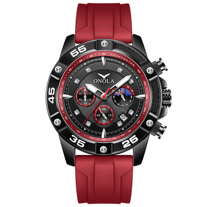 Fashion Casual New Style Multifunctional Quartz Waterproof Tape Watch