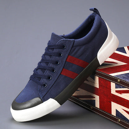 Men's Canvas Shoes Lightweight Breathable All-match Low Top