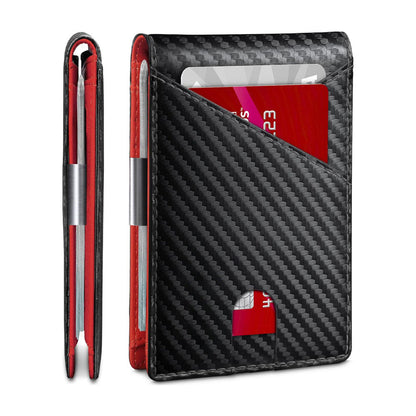 Inner And Outer Leather Anti-theft Swiping Men's Card Holder