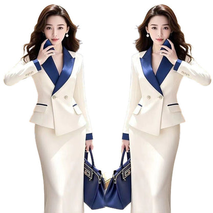 Autumn Wear High-grade Beautiful Women's Suits Coat Skirt