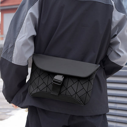Rhombus Crossbody Design Fashion Trend Rui Camp Men's Bag
