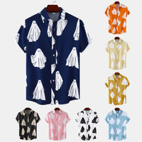 Digital 3D Printing Men's Loose Short Shirt