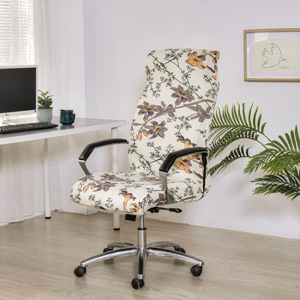 Housse de chaise de bureau pivotante pour ordinateur d'hôtel