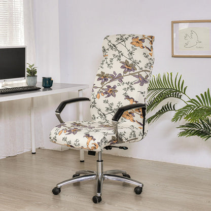 Housse de chaise de bureau pivotante pour ordinateur d'hôtel