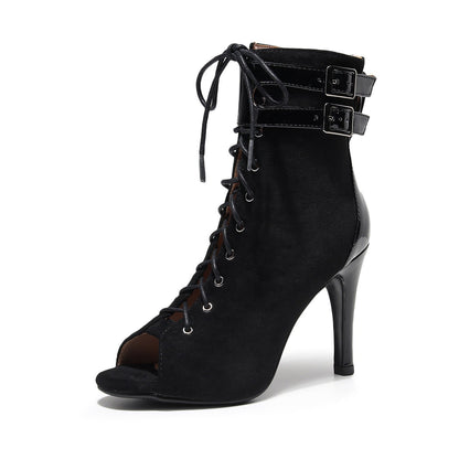 Stiletto Peep-toe Mesh High Heel Sandals