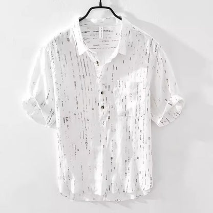 Summer Menswear Pu Shuai Short-sleeved T-shirt Lapel Polo Shirt