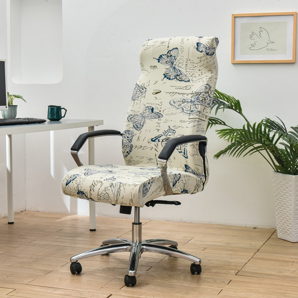 Housse de chaise de bureau pivotante pour ordinateur d'hôtel
