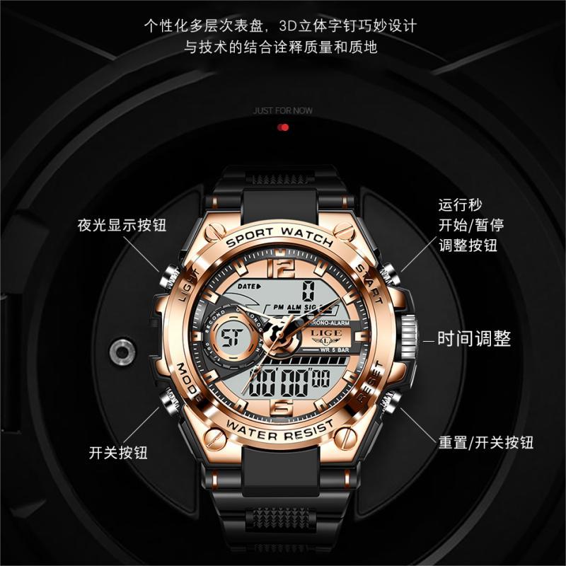 Dual Display Quartz Fashion Sports Watch – Advanced Electronic