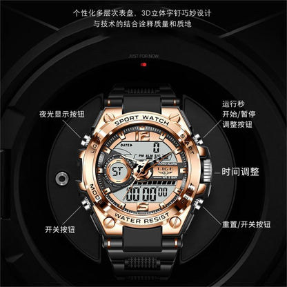 Dual Display Quartz Fashion Sports Watch – Advanced Electronic
