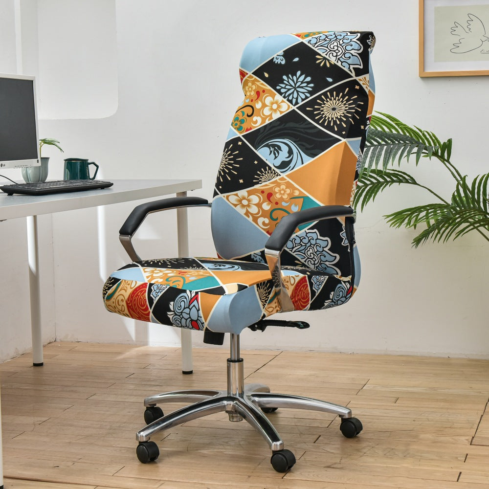 Housse de chaise de bureau pivotante pour ordinateur d'hôtel