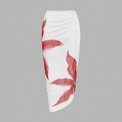 Sexy Print Sling Sheath Bikini Suit