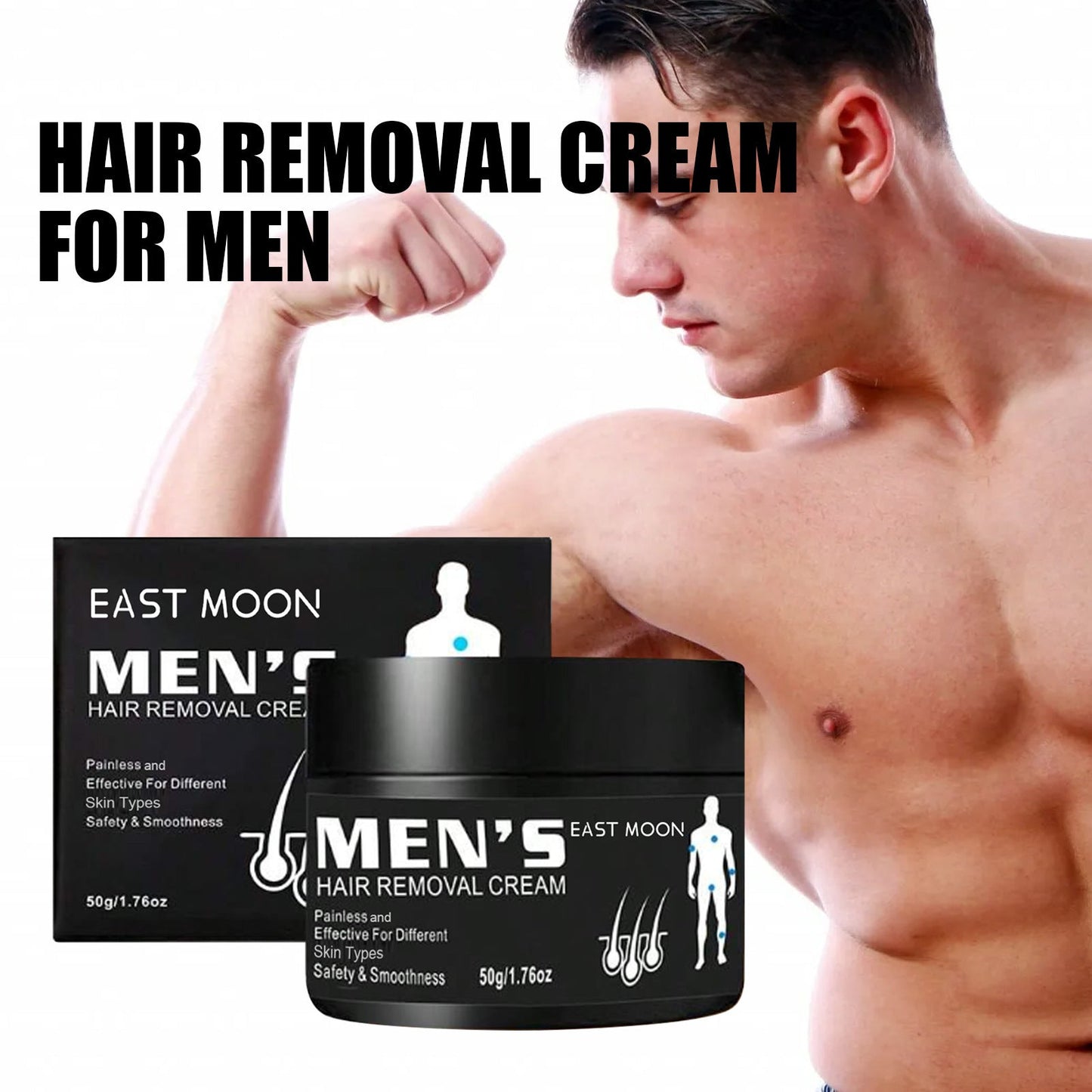 Men's Mild Hair Removal Cream – Portable Depilatory | 50g