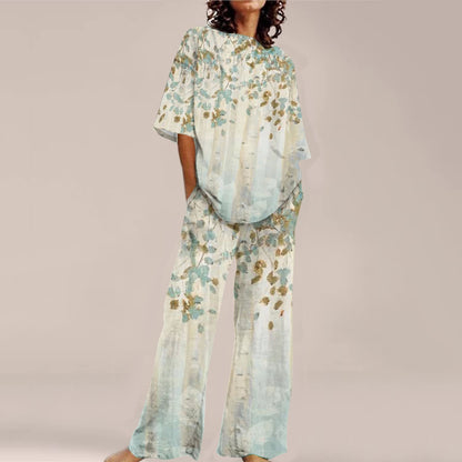 Fashion Personalized Women's 3D Printed Short Sleeve Suit
