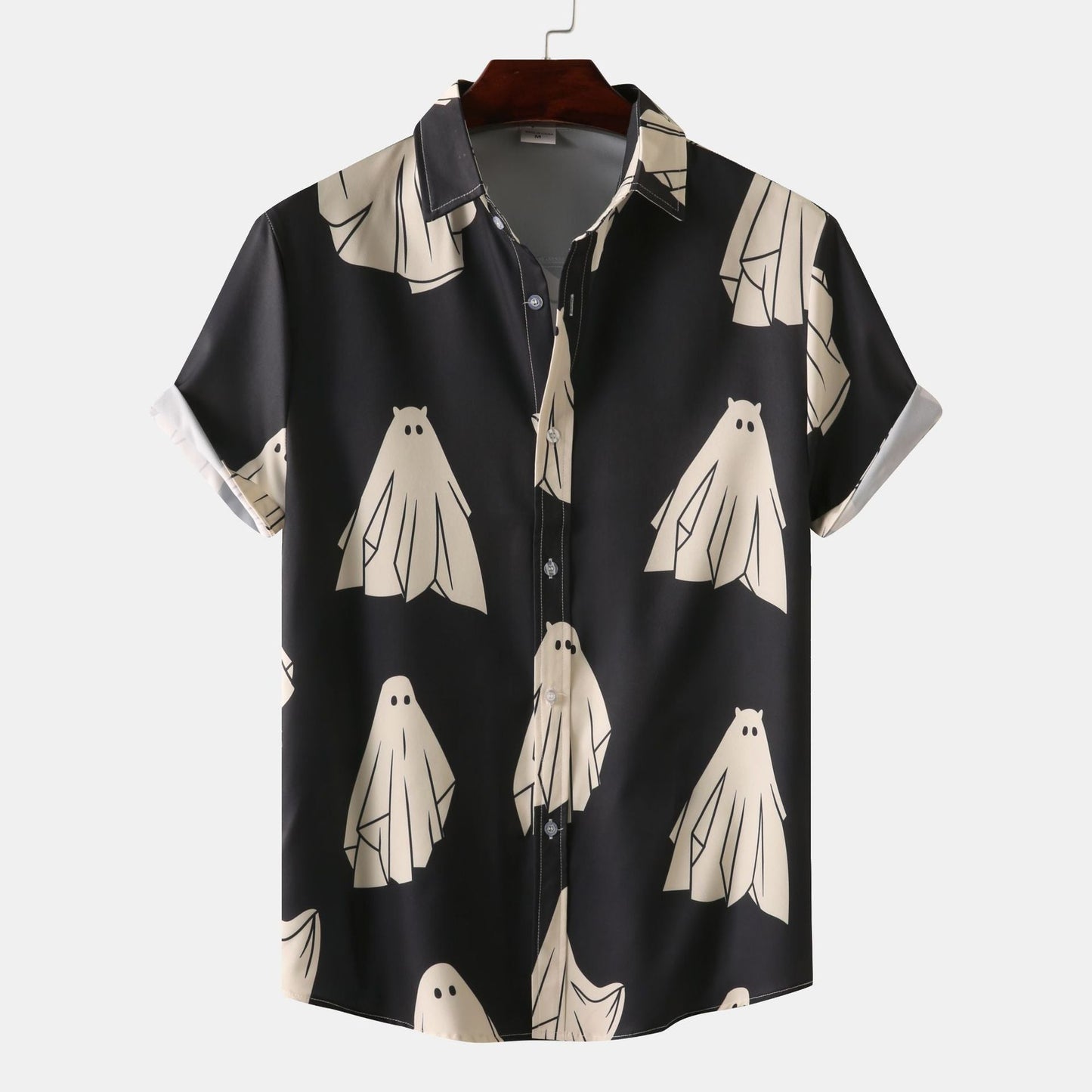 Digital 3D Printing Men's Loose Short Shirt