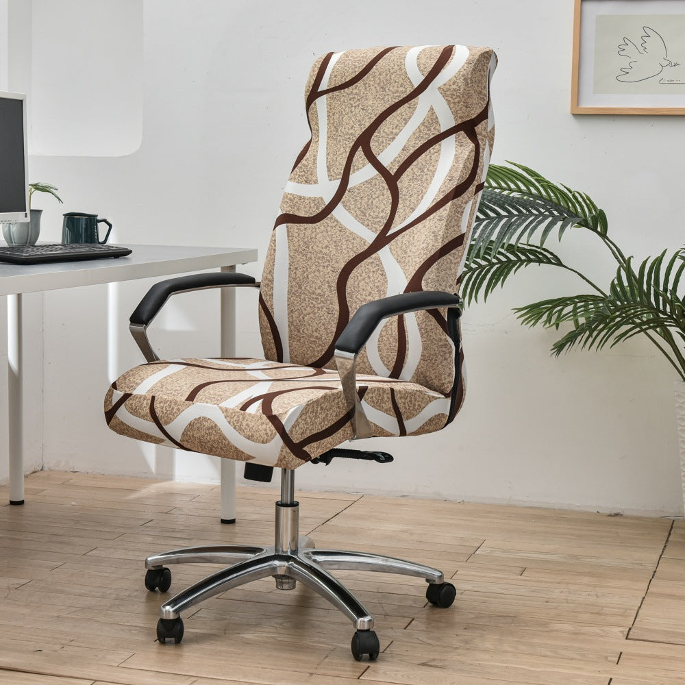 Housse de chaise de bureau pivotante pour ordinateur d'hôtel