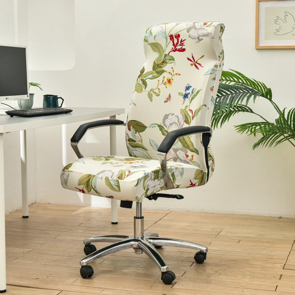 Housse de chaise de bureau pivotante pour ordinateur d'hôtel