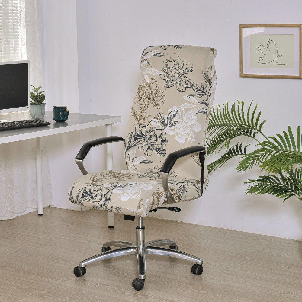 Housse de chaise de bureau pivotante pour ordinateur d'hôtel