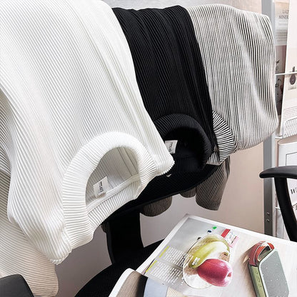 Summer Casual Ice Silk Men's T-shirt Short Sleeve