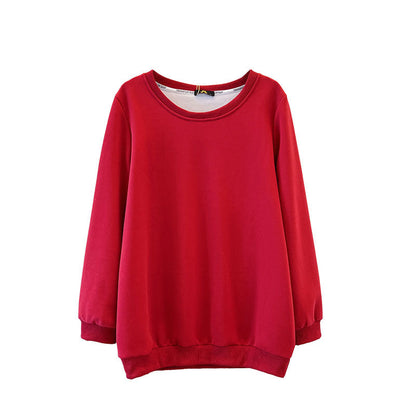 New Long Sleeve Sweater Solid Color Loose Top