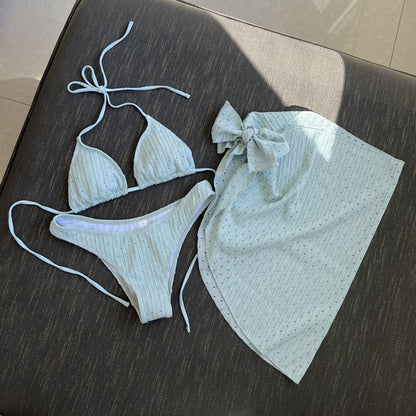 Swimsuit Backless Drawstring Banded Bikini Suit