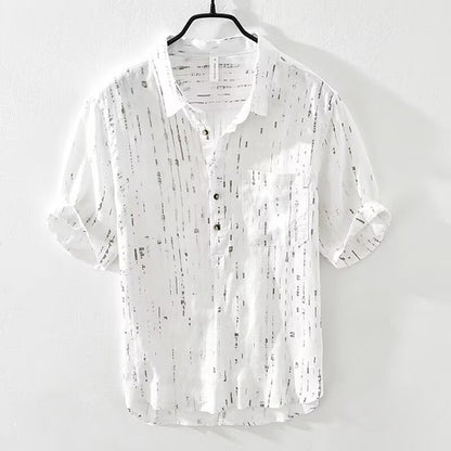 Summer Menswear Pu Shuai Short-sleeved T-shirt Lapel Polo Shirt