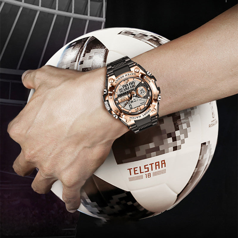 Dual Display Quartz Fashion Sports Watch – Advanced Electronic