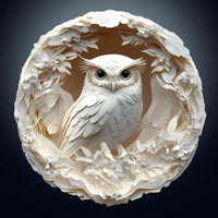 3D Paper Carved Owl Puzzle