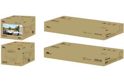 MSPA | OSLO | Frame Series | Rigid Hot Tub & Spa | Light up the night | Upto 6 Person