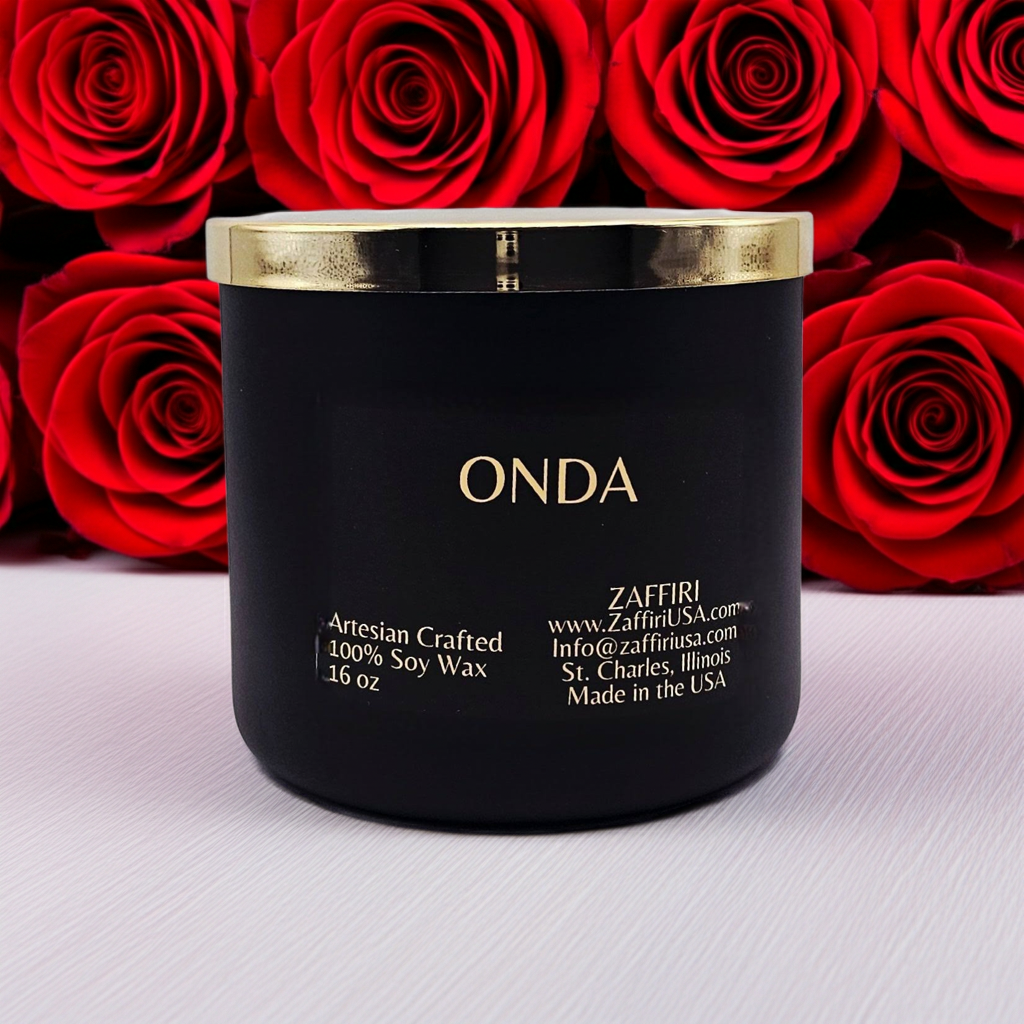 Onda | 16oz Soy Wax Candle - Fragrance by ZAFFIRI
