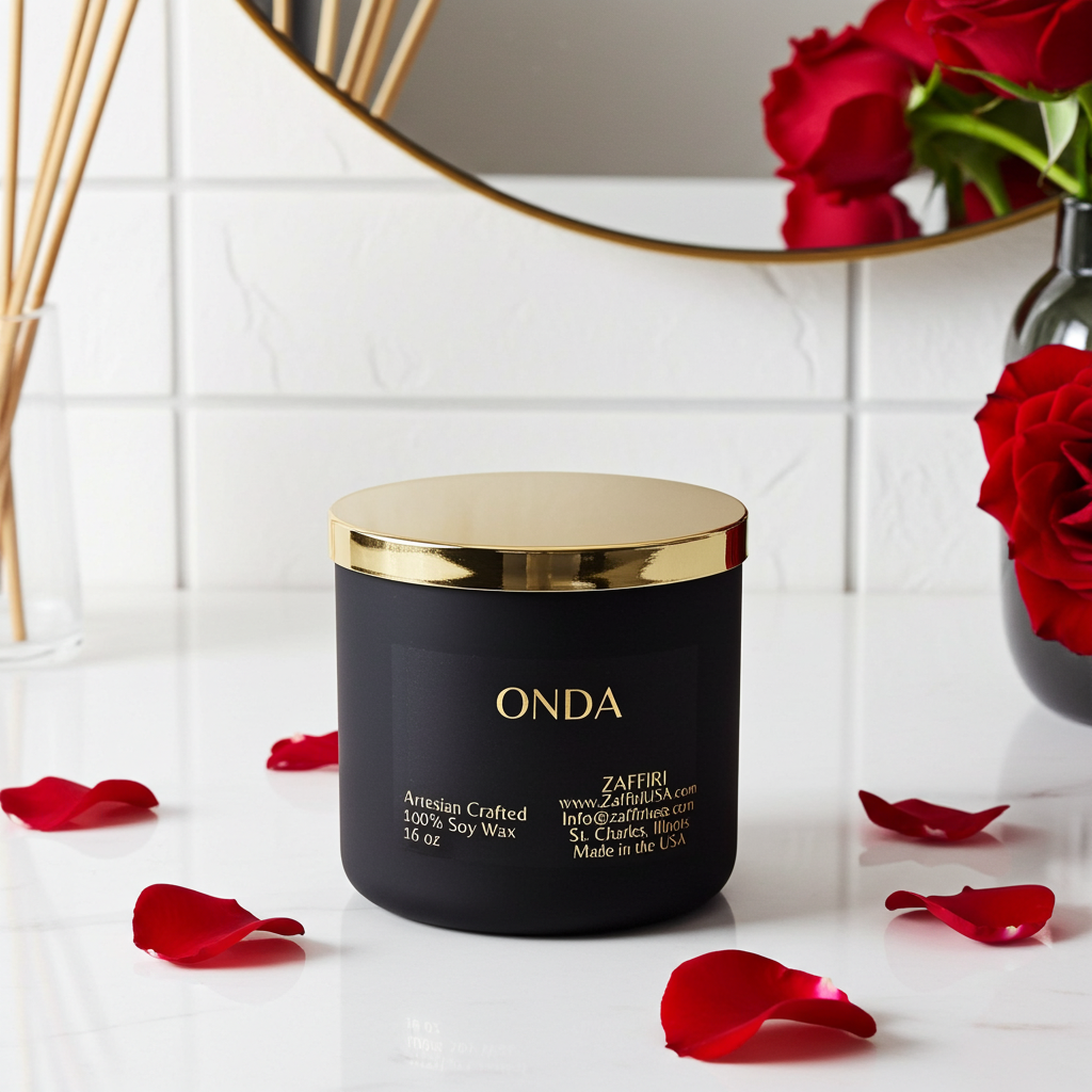 Onda | 16oz Soy Wax Candle - Fragrance by ZAFFIRI