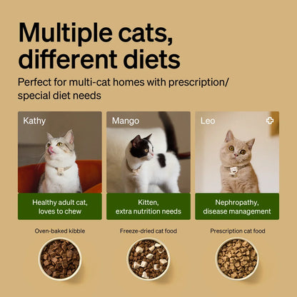RFID Automatic Smart Feeder for Pets – App-Controlled Individual Feeding