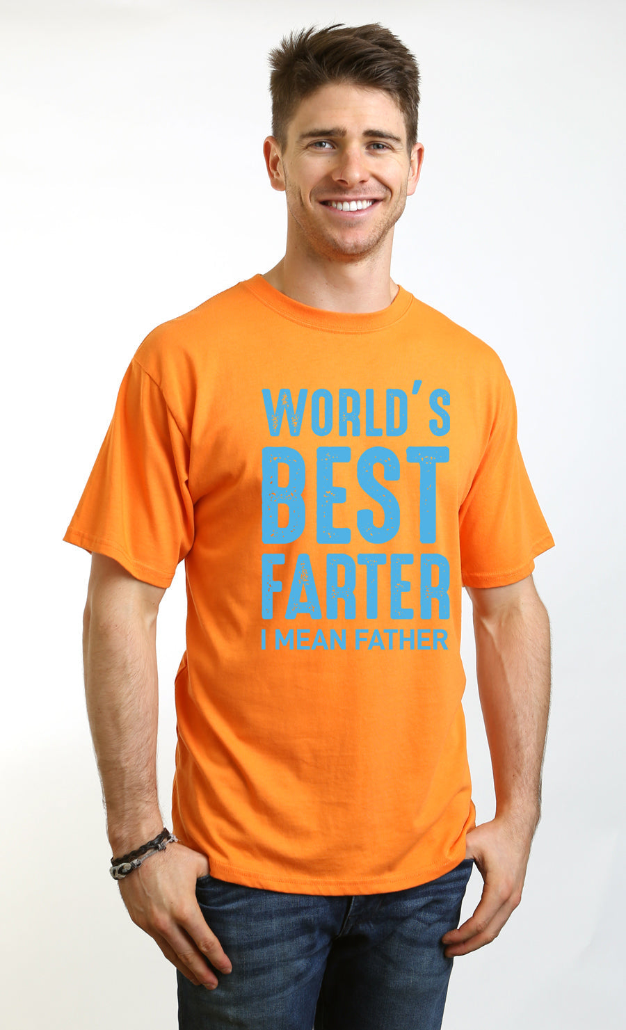 T-shirt graphique à manches courtes en bambou viscose/coton biologique pour homme - Le meilleur péteur du monde