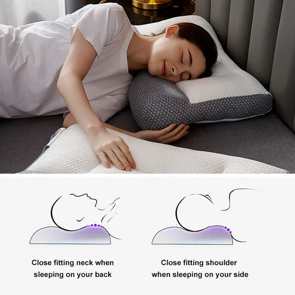 Ergonomic Cervical Neck Support Pillow Orthopedic Contour Sleeping Pillow
