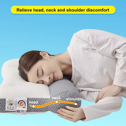 Ergonomic Cervical Neck Support Pillow Orthopedic Contour Sleeping Pillow