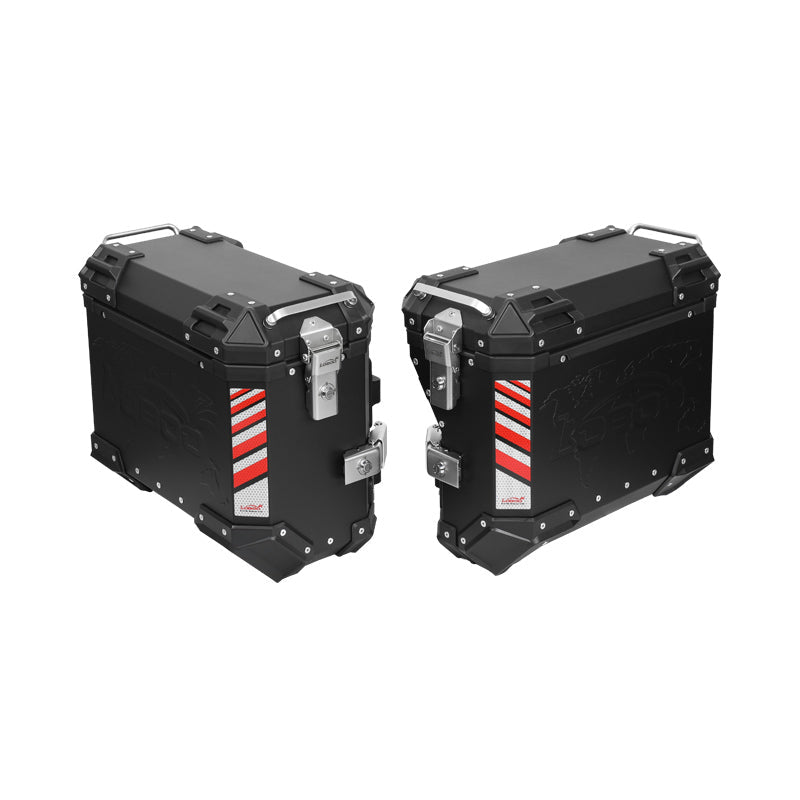 LOBOO Aluminum Side Panniers, Top Case & Mounting Rack System for CFMOTO 450MT (2024-)