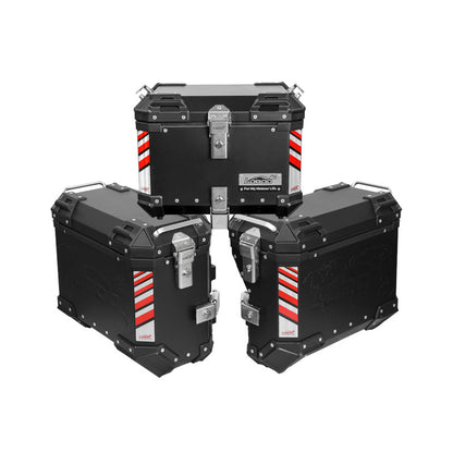 LOBOO Aluminum Side Panniers, Top Case & Mounting Rack System for CFMOTO 450MT (2024-)