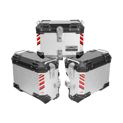 LOBOO Aluminum Side Panniers, Top Case & Mounting Rack System for CFMOTO 450MT (2024-)