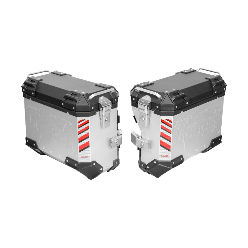 LOBOO Aluminum Side Panniers, Top Case & Mounting Rack System for CFMOTO 450MT (2024-)