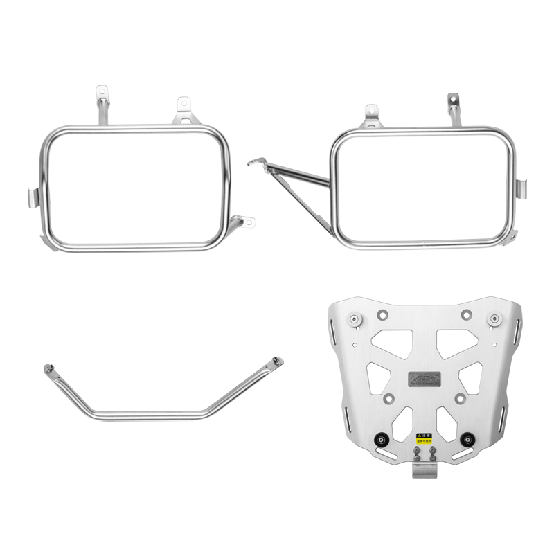 LOBOO Aluminum Side Panniers, Top Case & Mounting Rack System for CFMOTO 450MT (2024-)