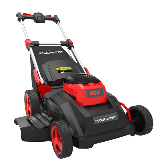 Cortacésped autopropulsado inalámbrico sin escobillas de 80 V y 26" con batería y cargador PS76826