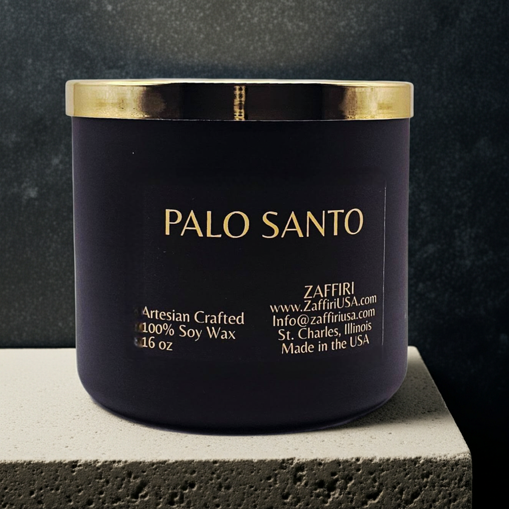 PALO SANTO | 16oz Soy Wax Candle - Fragrance by ZAFFIRI
