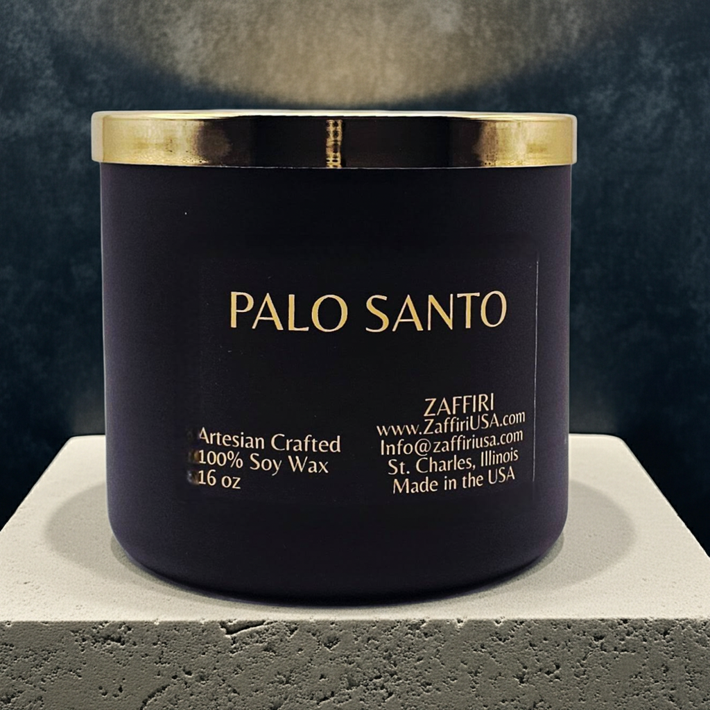 PALO SANTO | 16oz Soy Wax Candle - Fragrance by ZAFFIRI