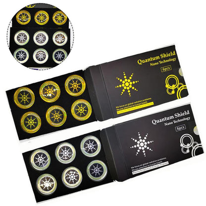 EMF Protection Stickers 6 Pack – Anti Radiation Shield for Phones & Electronics