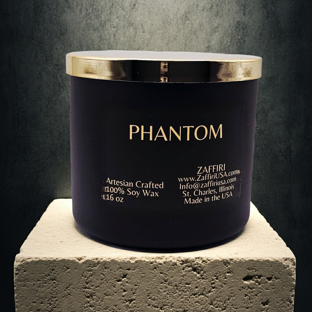 PHANTOM | 16oz Soy Wax Candle - Fragrance by ZAFFIRI