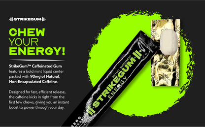 Strike Premium Energy Gum | 1 Paquet